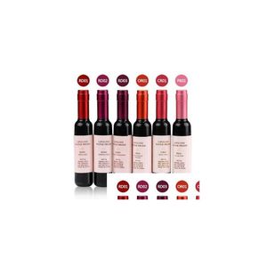 Lip Gloss Red Wine Bottle Water Proof Veet Liquid Lipstick 7ml waterdichte druppel levering gezondheid schoonheid make -up lippen dhjwh