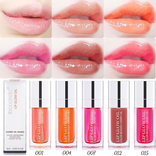 Brillo de labios Sdattor Crystal Plumper Hidratante transparente Aceite antisecado Fruta natural Nude Pink Liquid Lipstick Makeup Co