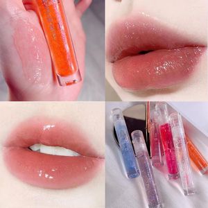 Lip Gloss Shimmer Oil Moisturerende transparante waterspiegel Glazuur Waterdichte Langdurige vloeibare Lipstick Lipgloss Cosmetics