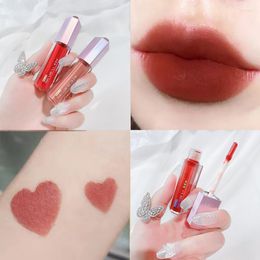 Lip Gloss Triangle Diamond Mud Mat Velvet Glazuur Hydraterende lippenstift Melkthee Kleur Make -up Cosmetische TSLM1