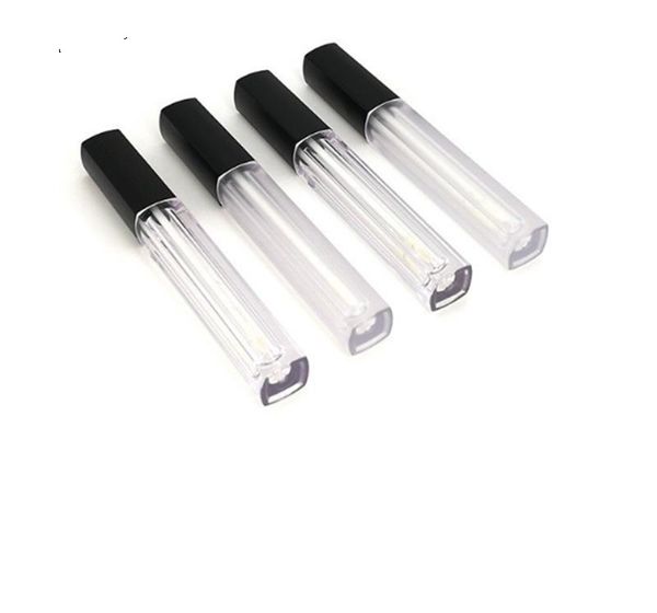 Bouteille de parfum Tube de brillant à lèvres vide 5 ml de récipient d'huile de maquillage tubes en plastique carrés avec prix en gros