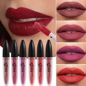 Lipgloss Fluwelen Vloeibare Lipstick Waterdicht 12 Kleuren Matte Lippen Make-up Cosmetica Glazuur Sexy Rode Tint Schoonheidsproducten