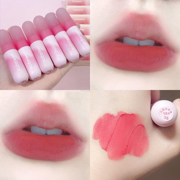 Brillo de labios Velvet MaMousse Mud Glaze Hidratante Lápiz labial Rosa Desnudo natural Maquillaje de larga duración