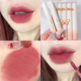 Ensemble de brillant à lèvres velours mat, 5 couleurs, maquillage, rouge à lèvres liquide imperméable et durable, tasse Non collante, cosmétiques
