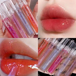 Lip Gloss Waterlicht Transparante olie Moisturerende dikke glans Parelglas Makeup Tint Cosmetische TSLM1