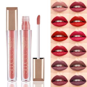 Lip gloss waterdichte matte langdurige vloeibare lippenstift Koreaanse mode cosmetische non stick cup glazuur naakt lippen make -up