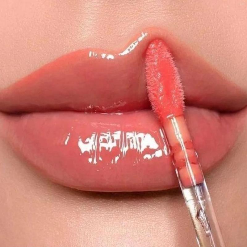 Brillant à lèvres imperméable miroir aqueux 6 couleurs durable gelée transparente Nude rose liquide rouge à lèvres femme beauté maquillage cosmétique