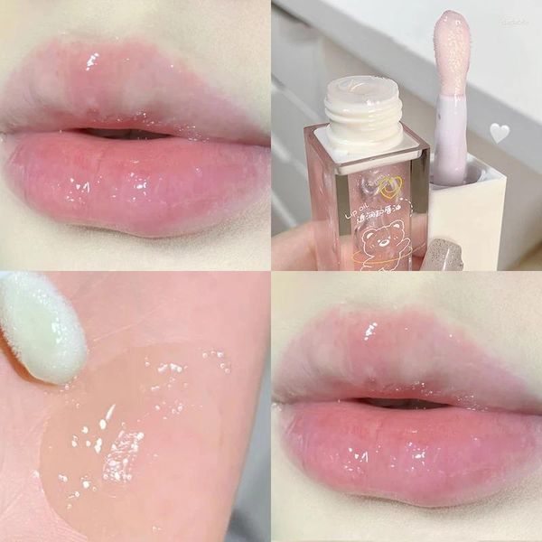 Brillo de labios resistente al agua, aceite de vidrio hidratante, reparación duradera, Reduce las líneas finas, cuidado de los labios, cosméticos de maquillaje