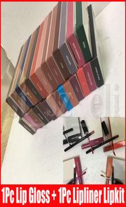 Lipkit voering lipstick lipliner potlood vloeistof matte lippenstift make -up lipgloss make -up multi -kleuren979347777