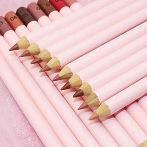 Crayon à lèvres rose, personnalisé, longue durée, marque privée, Tube blanc, 18 couleurs, mat, nuances nues, 240301