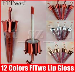 Fix de lèvres Fit We Umbrella Forme Matte Liquide Lipstick Fashion Sexy 12 Colours LIP GLOSS LIPGLOSS4250162
