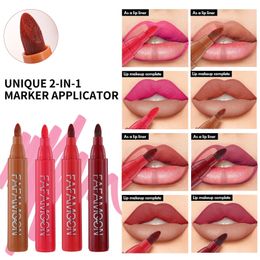 Lip Marker Vlek Waterdichte Matte Lip Marker Met Kokosolie En Aloë Hooggepigmenteerde Lip Make-Up Pen Voor Vrouwen Meisjes Precieze