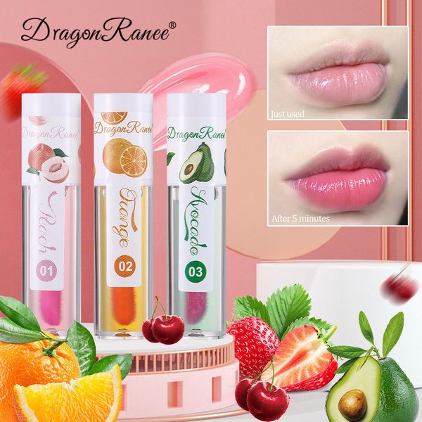 Aceite de labios hidratante, esmalte de labios, aceite de esencia de labios descolorido, cuidado de labios, polvo de fruta, fresa, brillo de aceite de labios