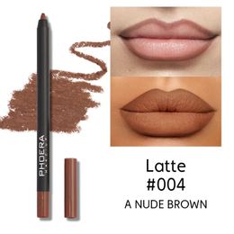 Lippenpotloden 1 ST Matte lippenstift Pen Natuurlijke waterdichte lipvoering Potlood Contourmake-up Sexy bruine lippenstift Langdurig cosmetisch gereedschap 231017