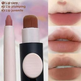 Lippotloden dubbele kop fluwelen Moisturerende lip voering lipborstel contour 3D lip verbetering lip potlood lipstick make -up D240510