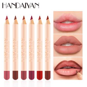 HANDAIYAN Lippenpotloden, 12 kleuren, matte mond, rode lippotloodset, gemakkelijk te gebruiken, fluwelen matte lipgloss, natuurlijke en duurzame lipvoeringen, Cosmeticos 231013