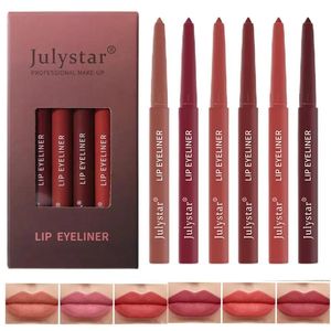 Lippenpotloden Liplinerpotlood Matte fluwelen professionele lippenstiftpen Non-stick waterdichte matte lipglossset voor dames en meisjes Make-up cadeau 231017