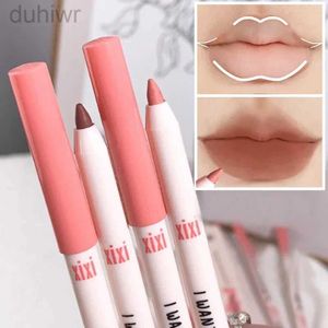 Lip Pencils Lipliner waterdichte sexy naakt Matte contour kleurstick Lipstick duurzame non -stick cup gladde liplijn cosmetica D240510