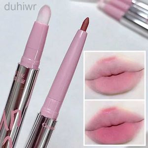 Lip Pencils Mat Pink Lipliner Bare Bruine Lipstick Langdurige lipstick Makeup Fog Cosmetica Zilveren buis Glad lipliner D240510