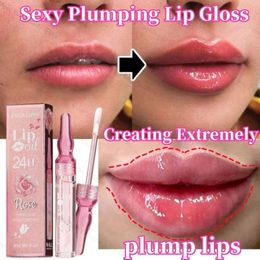 Lip Plumper Gloss Extreme Volume esencia Aceite Aumento Elasticidad de los labios Reduzca la línea fina Humida hidrata sexy