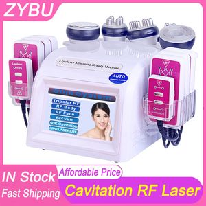 Lipo Laser 40K ultrasons RF cavitation sous vide amincissant le poids du Lipolaser réduit la perte de graisse professionnel 6 en 1 corps façonnant la machine de sculpture système Cavi levage de la peau