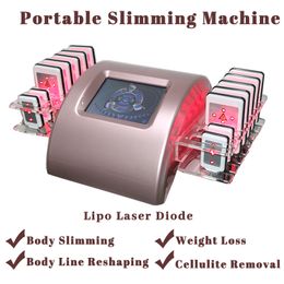Lipo-laserdiode Niet-invasieve behandeling Afslankmachine Gewichtsverlies Hele lichaam Draagbaar ontwerp Eenvoudige bediening Thuis Salongebruik Lichaamsvormgeving 2024 Aanbevolen