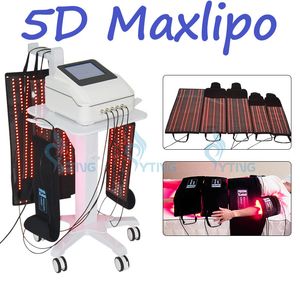 Lipo Laser Vetverbranding 5D Maxlipo Lipolaser Machine Vet Verwijdering Cellulitis Vermindering Afslanken Machine met 5 Laser Pads