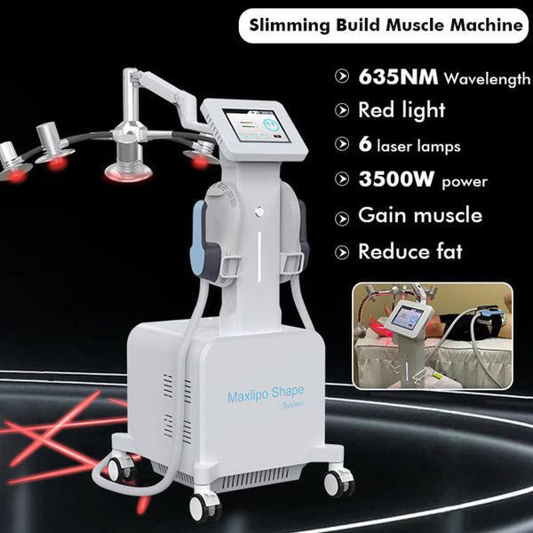 lipo laser Amincissant la mise en forme du corps ems EMSlim Machine lipo Diode à double longueur d'onde LipoLaser EMSSculpt la graisse construite par les muscles réduit les muscles plus forts