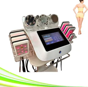 lipo laser afslankmachine ultrasone cavitatie draagbaar 6 in 1 witte salon spa gebruik vetverbranding vacuüm cavitatie lichaam beeldhouwen rf gezicht tillen echografie -apparaat