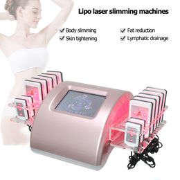 Lipolaser máquina de adelgazamiento lipo láser diodo equipo pérdida de peso lipólisis laserlipo grasa reducir máquinas 14 almohadillas