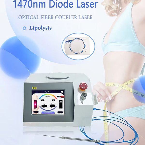 Lipolyse Laser Liposuccion Endolaser 980nm 1470nm Diode Laser Machine Fat Removal Weight Loss