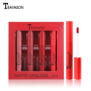 Maquillage de lèvres Liquide Liquide Liquide étanche Tatouage de brillance à lèvres rouge longue dur