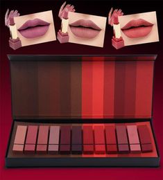 Lipstick 100 12pcslot Lip Kit Matte Waterdicht Voedzaam Fluwelen Rode Tint Naakt Batom Make-up Set GiftLipstickLipstick3793074