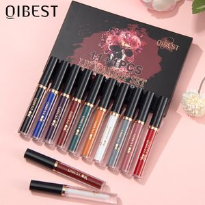 Lipstick 111 PCS Sweet Liquid Set Matte Velvet Lip Glaze imperméable Longueur Notage Natural Tint Kit cosmétique YZL1 230816