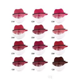 Lápiz labial 12 colores Líquido mate Maquillaje de larga duración Hidratante Brillo de labios Batom Maquillaje Pigmento a prueba de agua Veet Drop Delivery Salud Dhh3E