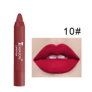 Lipstick 12 couleurs étanche mate matte longue durée hydratante à lèvres hydratante.