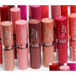Lippenstift 12 kleuren vrouwen boter fabriek prijs langdurige lipgloss professionele make -up liptstick drop levering gezondheid schoonheid lippen dhfgq