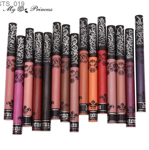 Lápiz labial 15 colores brillo de labios nuevo lápiz labial mate tinte de labios maquillaje Kit de labios colorido Sexy moda labios maquillaje cosméticos esenciales