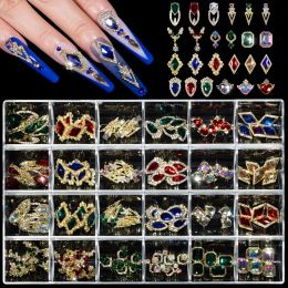 Lipstick 1box Nail Charms Gems strass nail art alliage diamants décorations cristallines