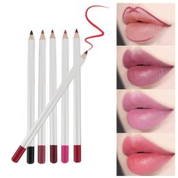 Lipstick 21 Kleuren Matte Waterproof Lip Liner met Puntenslijper Private Label Custom Liners Bulk Groothandel Make-up 230808