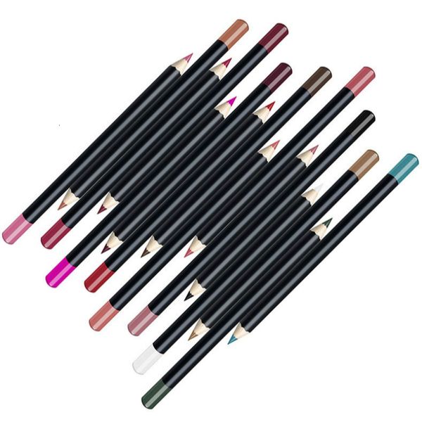 Rouge à lèvres 3050100pcs personnalisé imperméable à l'eau longue durée Lipliner stylo Eyeliner crayon avec boîte en gros 230808