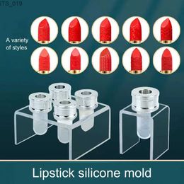 Lippenstift 3 stks/set siliconen lippenstift mal wasbare aluminium ring mal houder DIY siliconen lippenbalsem mal ambachten tool stand buis voor schoonheid