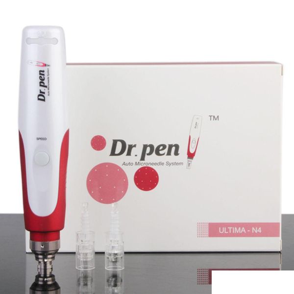 Rouge à lèvres électrique à 5 vitesses, micro-aiguille Dr. Pen Tima Dermapen avec 2 cartouches, livraison directe, santé, beauté, maquillage pour les lèvres, Dhes5