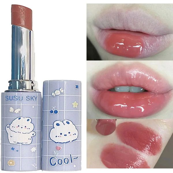 Lápiz labial 6 colores Bálsamo labial coloreado Tinte hidratante Larga duración Impermeable Labios nutritivos Stick Girls Maquillaje Cosméticos 231207