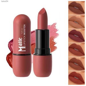 Lippenstift 6 kleuren fluwelen gladde lippenstift Langdurige waterdichte non-stick cup Nude kleur Lip make-up cadeau Laat er melkdruppels zijn 240313