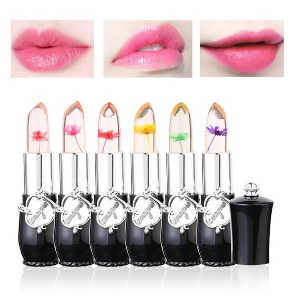 Lápiz labial Paquete de 6 Conjunto de lápiz labial Hidratante Cambio de color Bálsamo labial Flor seca Cambio de color Jalea Lápiz labial Maquillaje al por mayor 231113