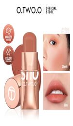 Lipstick blush stick 3in1 ogen wang en lip tint bouwbaar waterdichte lichtgewicht crème multi stick make -up voor vrouwen8423858