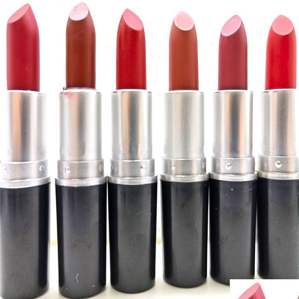 Rouge à lèvres Marque Maquillage Mat 12 Couleurs Pièce Collection Longue Durée Lip Stick Drop Delivery Santé Beauté Lèvres Dhqop