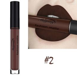 Lipstick Brand Makeup Matte Bruin Naakt Chocolade Kleur Vloeibare Lipgloss Batom 231219