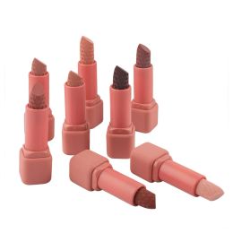 Lipstick Custom Custom 8 Color Eraser Tube en forma de lápiz labial mate Matte Copa sin estribo maquillaje impermeable